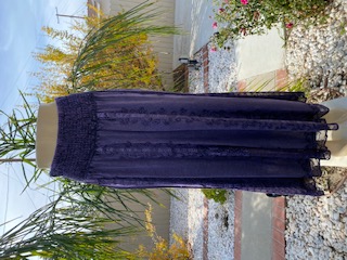 100% Rayon Skirt - Purple